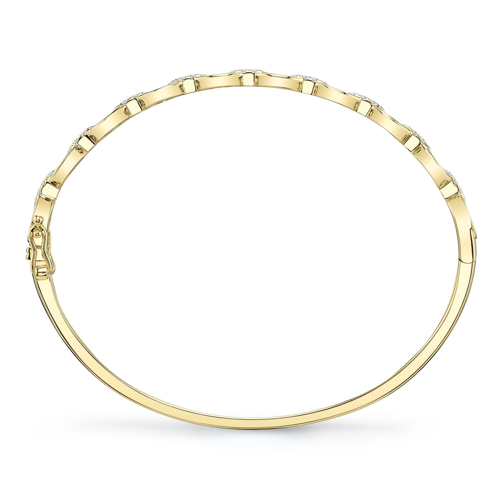 0.35Ct 14K Y/G Diamond Bangle