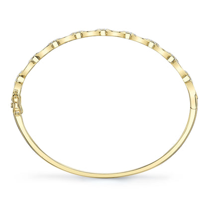 0.35Ct 14K Y/G Diamond Bangle