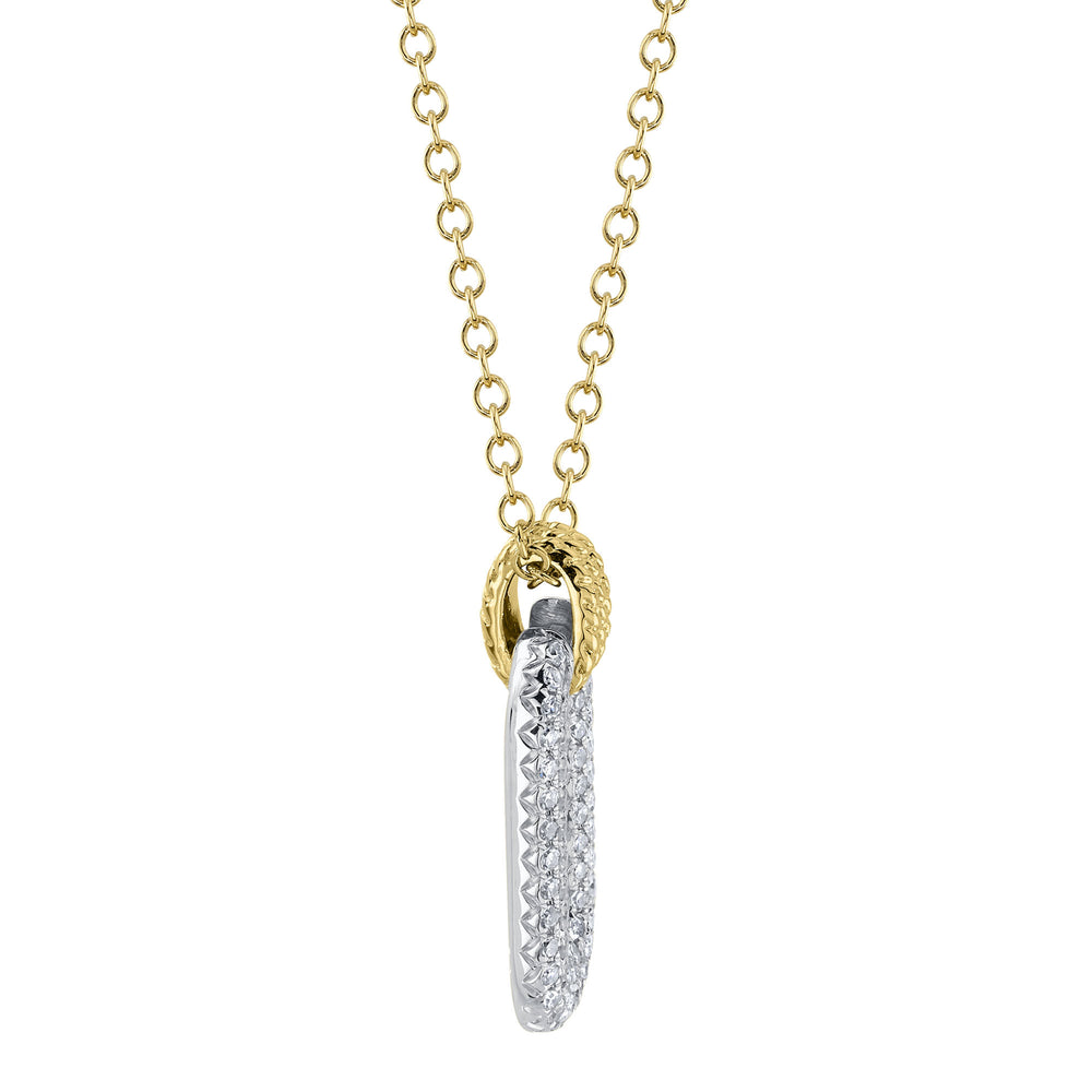 0.19Ct 14K2T Y/W Diamond Necklace