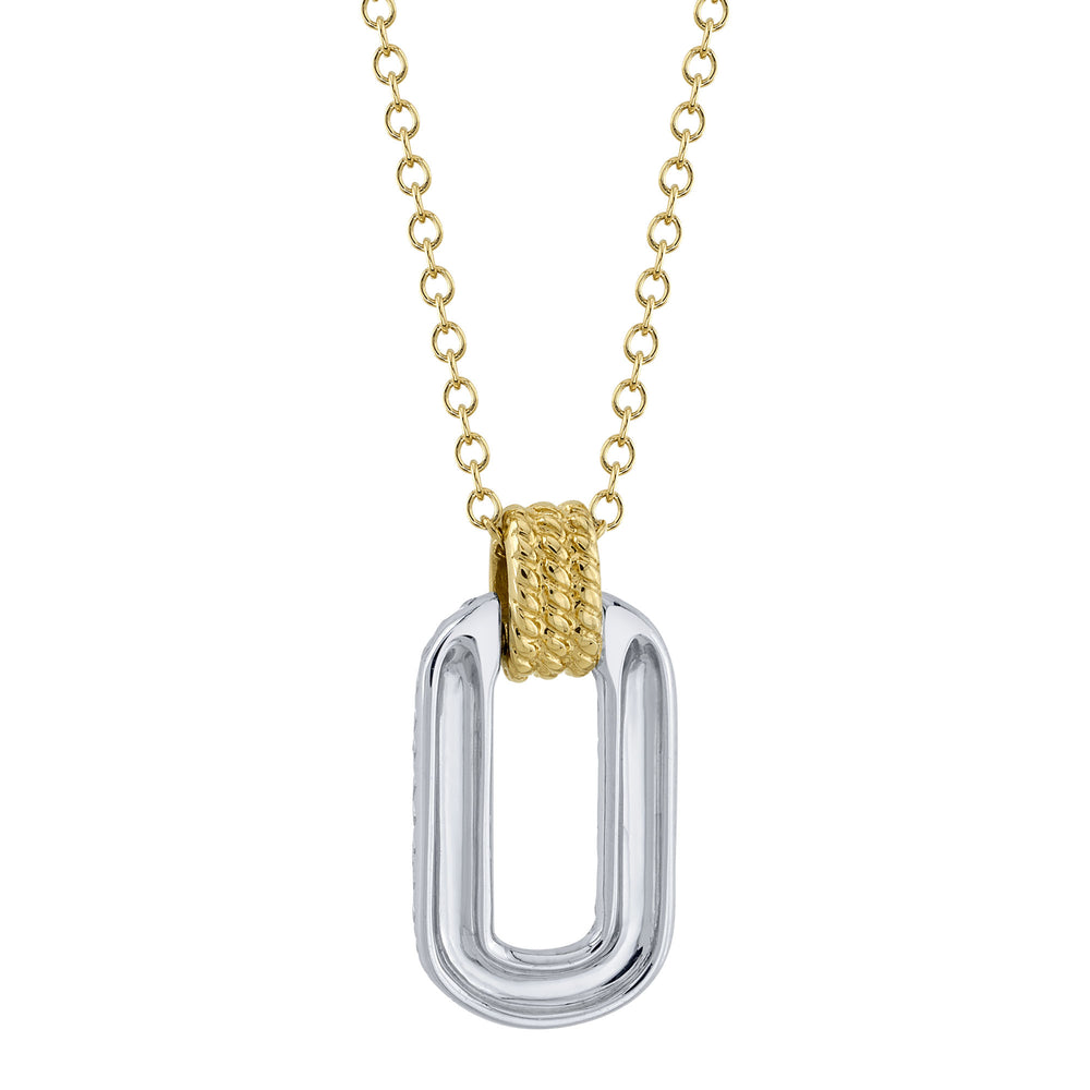 0.19Ct 14K2T Y/W Diamond Necklace