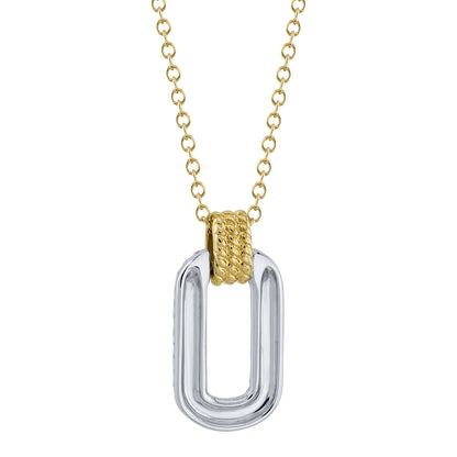 0.19Ct 14K2T Y/W Diamond Necklace