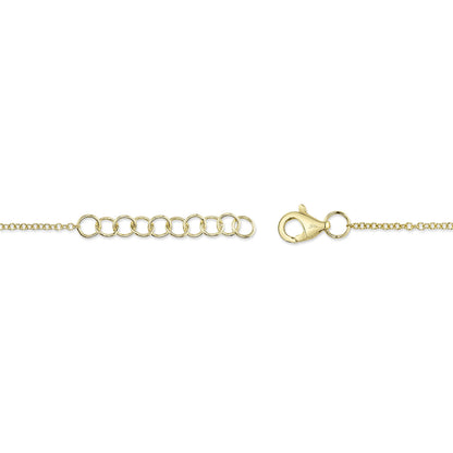 0.26Ct 14K Y/G Diamond Bezel Bracelet