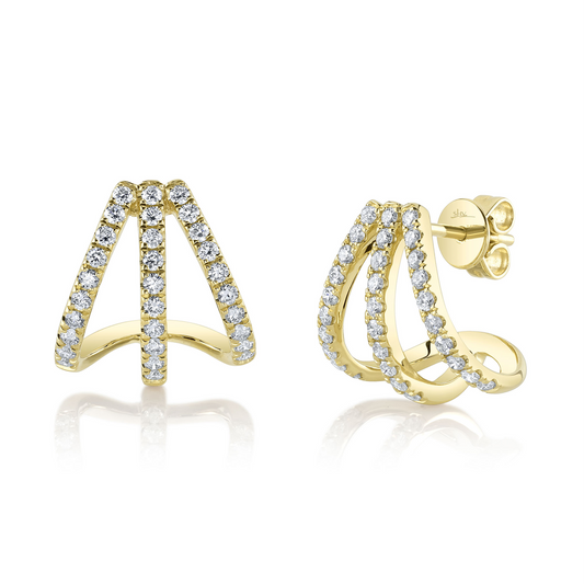 0.67Ct 14K Y/G Diamond Earring
