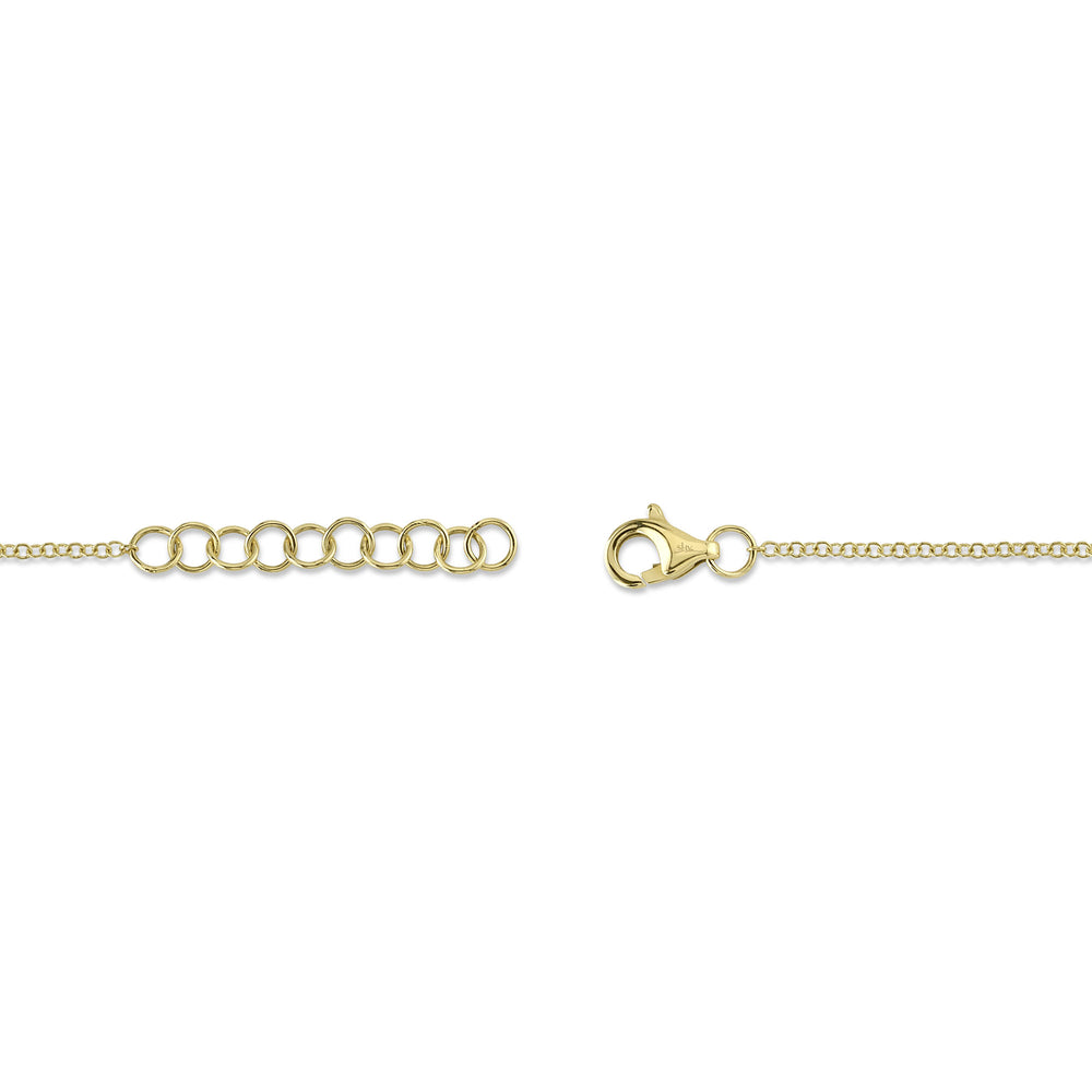 0.03Ct 14K Y/G Diamond Dragonfly Matte Bracelet