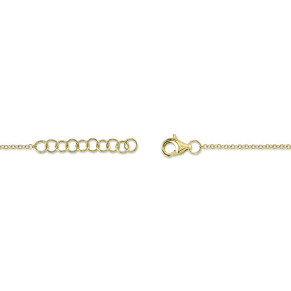 0.03Ct 14K Y/G Diamond Dragonfly Matte Bracelet