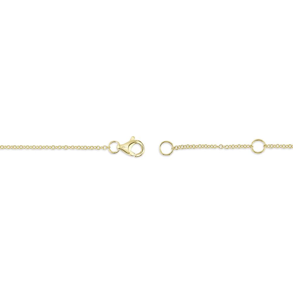 0.60Ct 14K Y/G Diamond Bezel Necklace