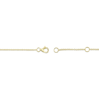 0.60Ct 14K Y/G Diamond Bezel Necklace
