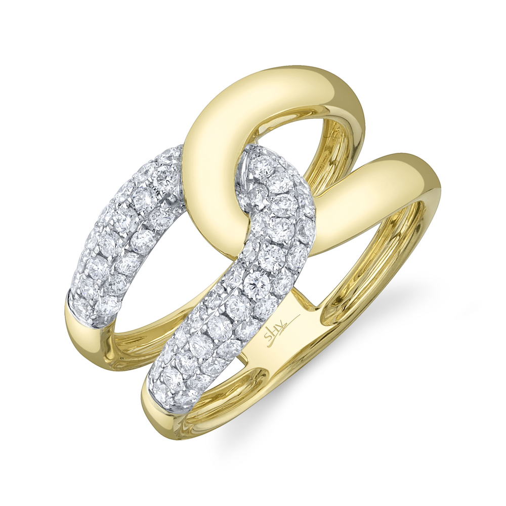 0.71Ct 14K2T Y/W Diamond Lady's Ring