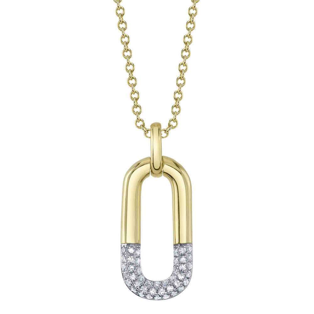 0.10Ct 14K Y/G Diamond Necklace
