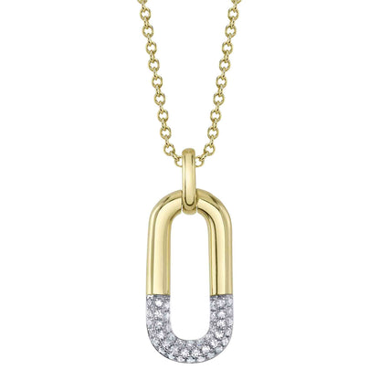 0.10Ct 14K Y/G Diamond Necklace