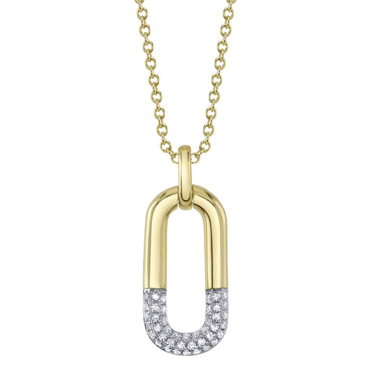 0.10Ct 14K Y/G Diamond Necklace