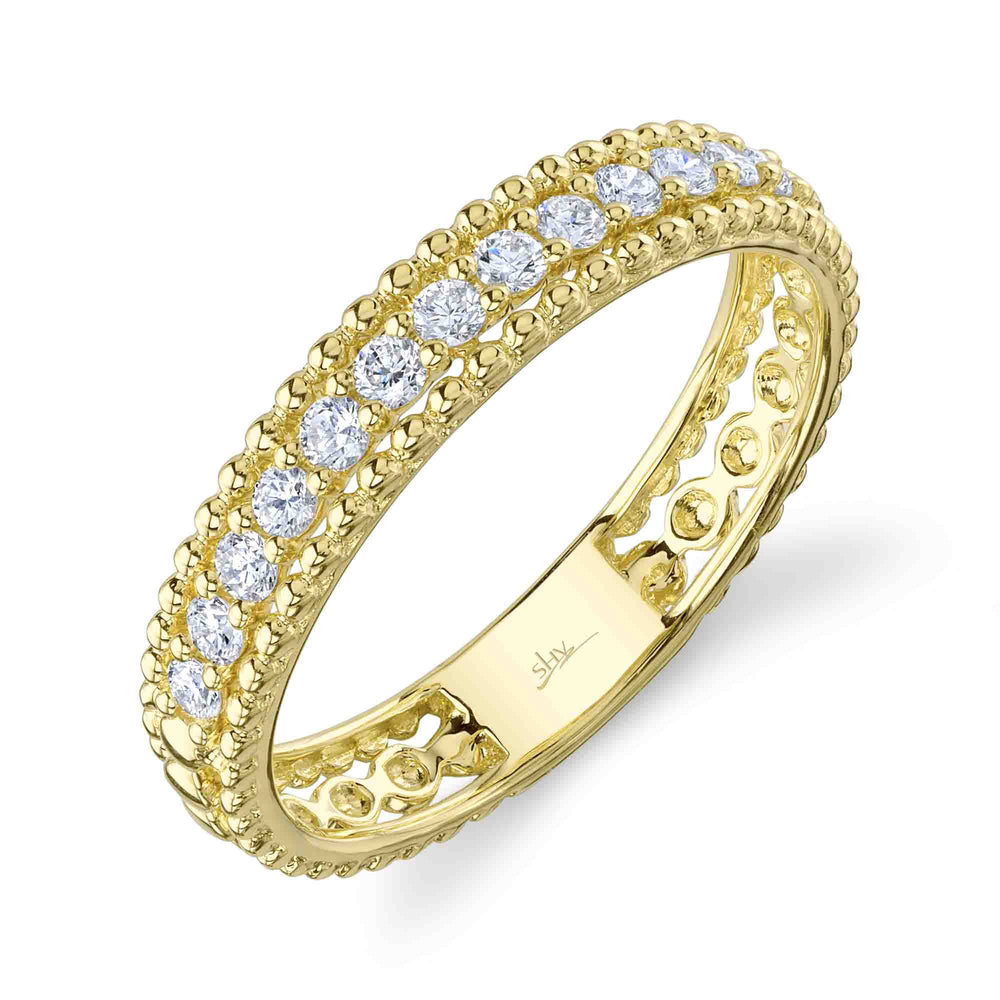 0.28Ct 14K Y/G Diamond Lady's Band