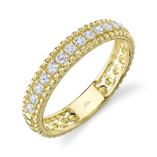0.28Ct 14K Y/G Diamond Lady's Band