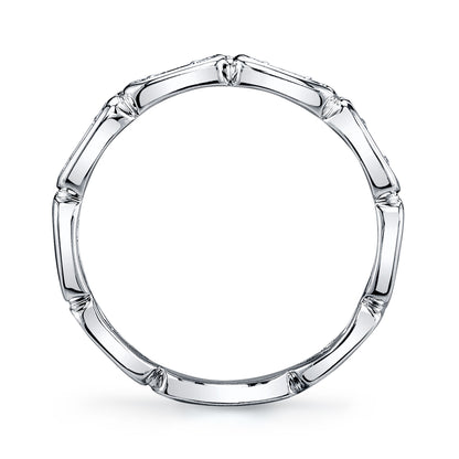 0.29Ct 14K W/G Diamond Baguette Band
