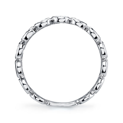 0.50Ct 14K W/G Diamond Baguette Band