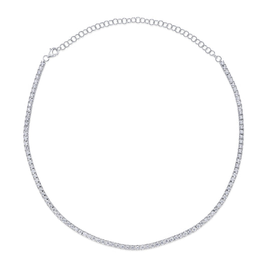 1.50Ct 14K W/G Diamond Tennis Bracelet/Choker
