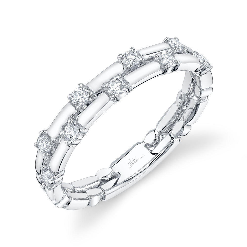 0.24Ct 14K W/G Diamond Lady's Band