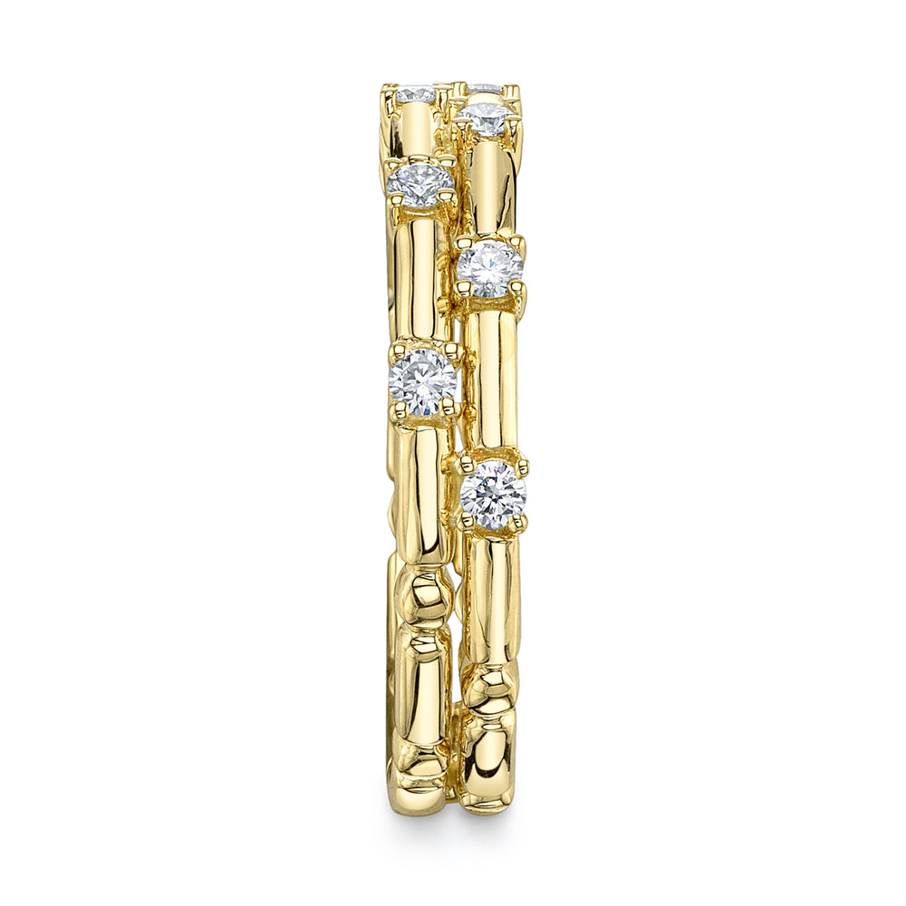 0.24Ct 14K Y/G Diamond Lady's Band