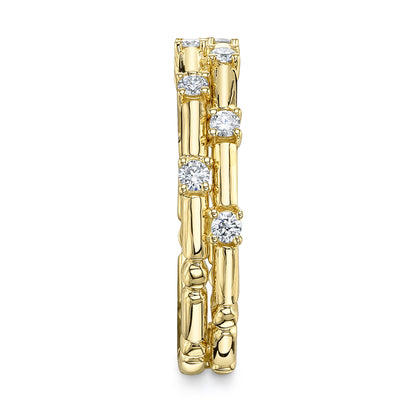 0.24Ct 14K Y/G Diamond Lady's Band