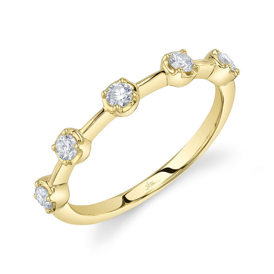 0.30Ct 14K Y/G Diamond Crown Setting Band