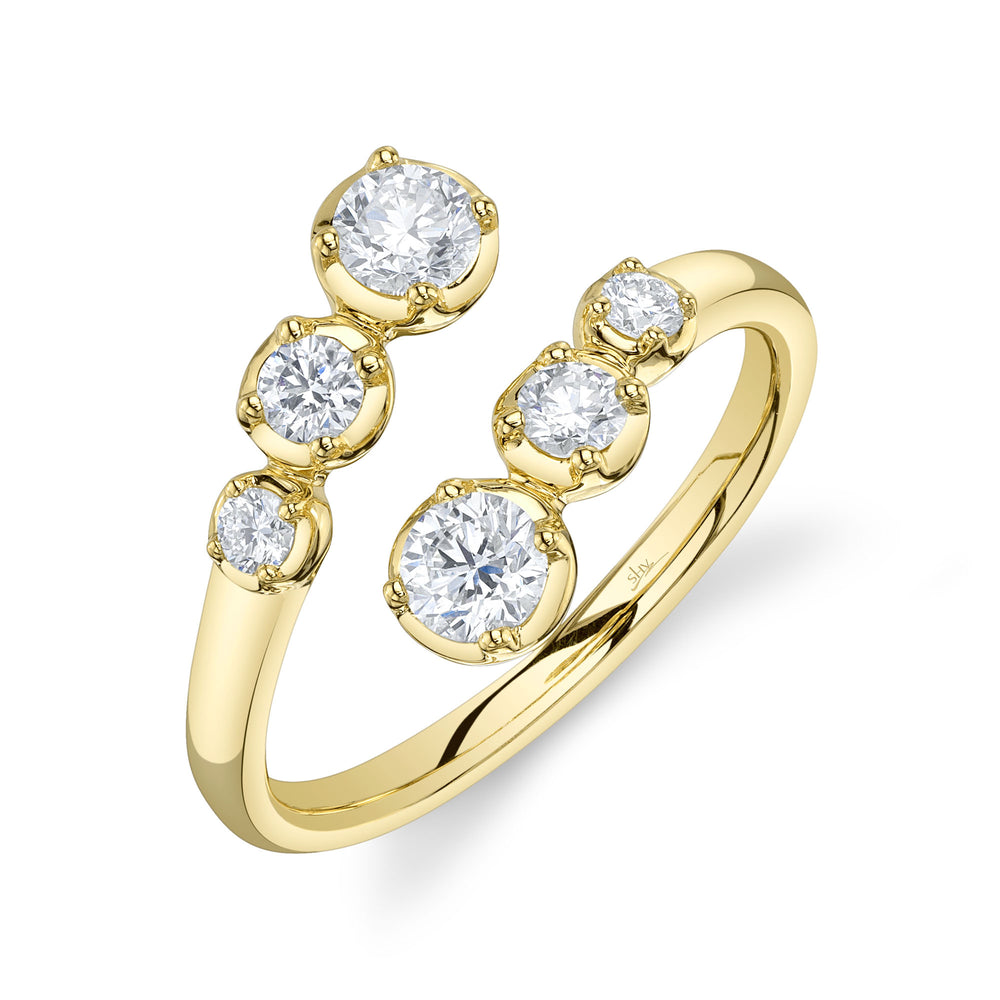 0.76Ct 14K Y/G Diamond Crown Setting Ring