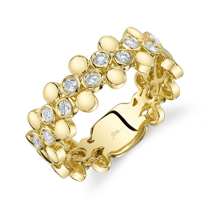 0.24Ct 14K Y/G Diamond Bezel Ring