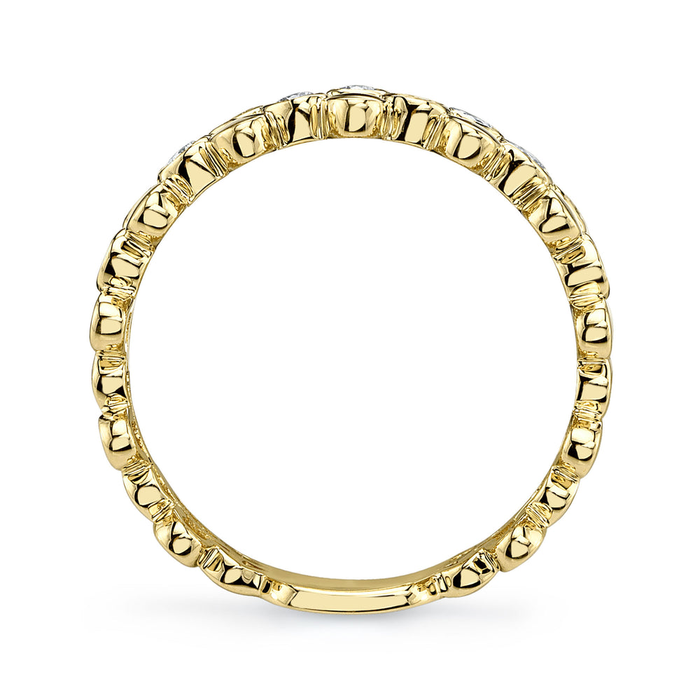 0.24Ct 14K Y/G Diamond Bezel Ring