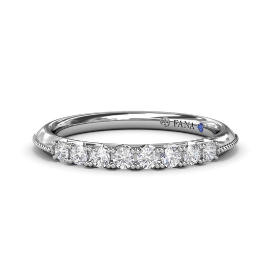 Knife-Edge Diamond Wedding Band