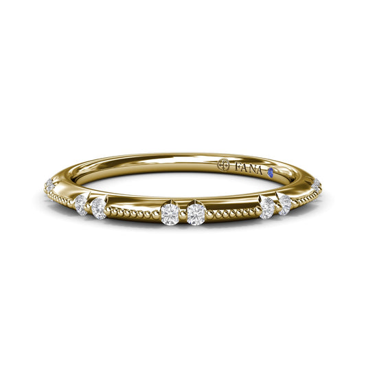 Raindrop Diamond Wedding Band