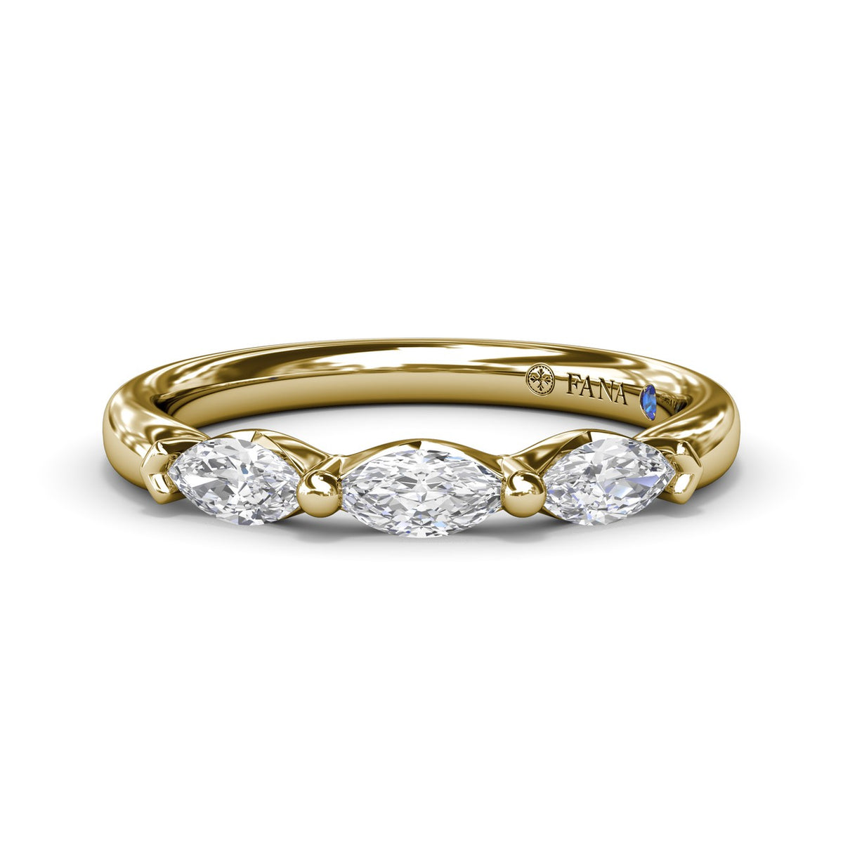 Marquise Diamond Wedding Band