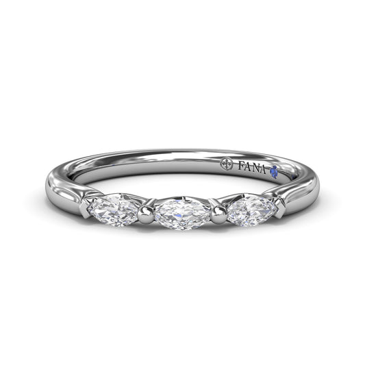 Marquise Diamond Wedding Band