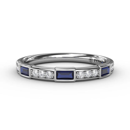 Sapphire Baguette and  Band
