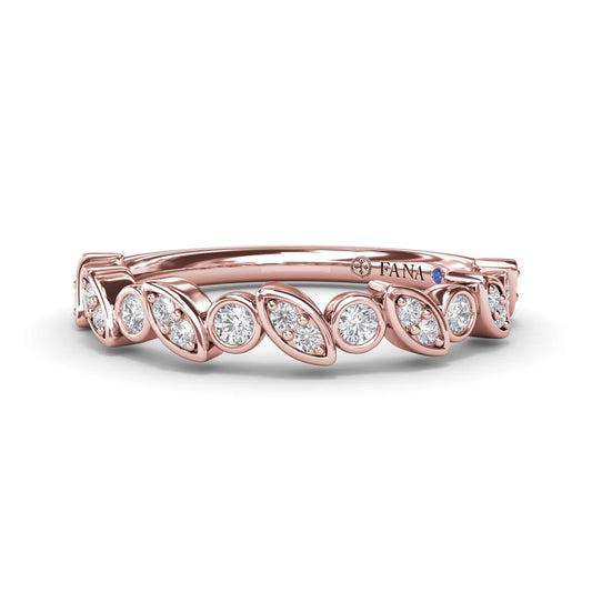 Multi-shaped Bezel Set  Band