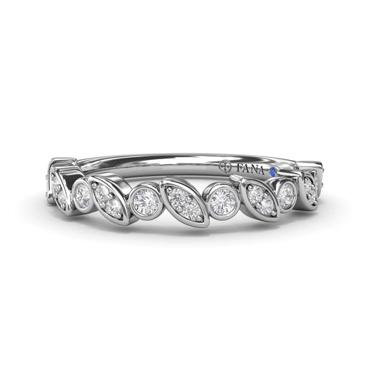 Multi-shaped Bezel Set  Band