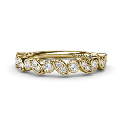 Multi-shaped Bezel Set  Band
