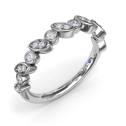 Multi-shaped Bezel Set  Band