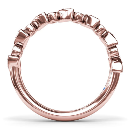Multi-shaped Bezel Set  Band
