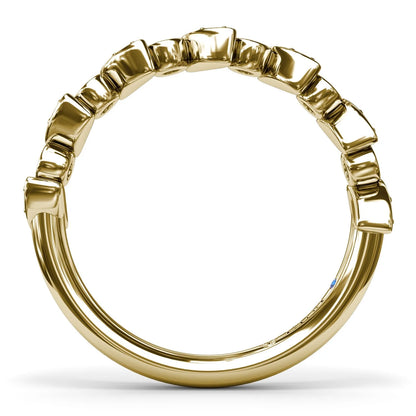 Multi-shaped Bezel Set  Band