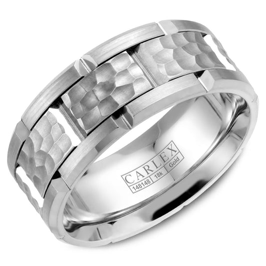 9.00mm Carlex Wedding Band in White Gold