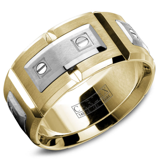 11.00mm Carlex Wedding Band in W&Y Gold