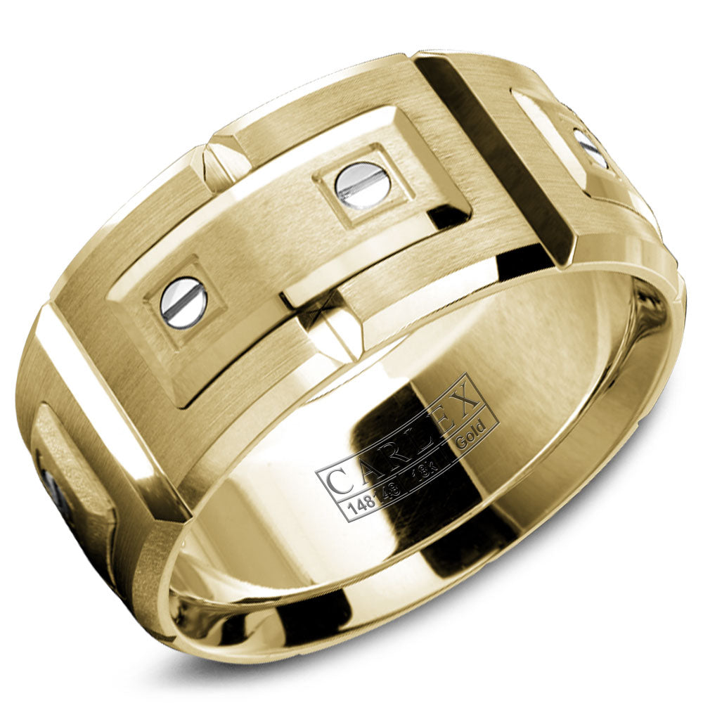 11.00mm Carlex Wedding Band in Yellow Gold