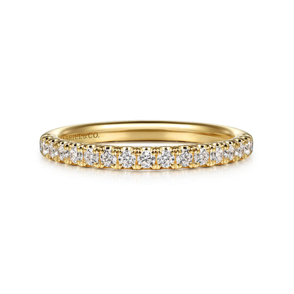 14K Yellow Gold Diamond Wedding Band