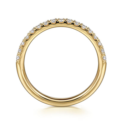 14K Yellow Gold Diamond Wedding Band