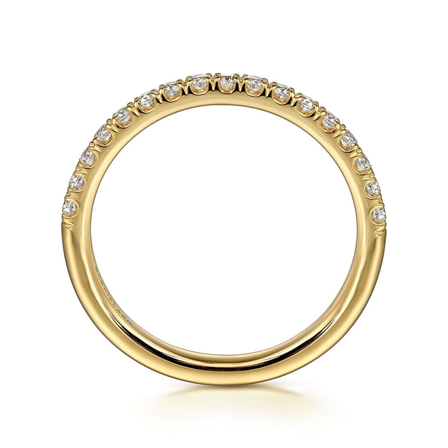 14K Yellow Gold Diamond Wedding Band