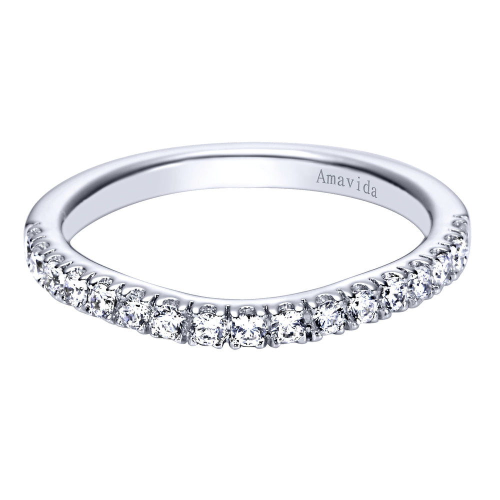18K White Gold   Matching Wedding Band