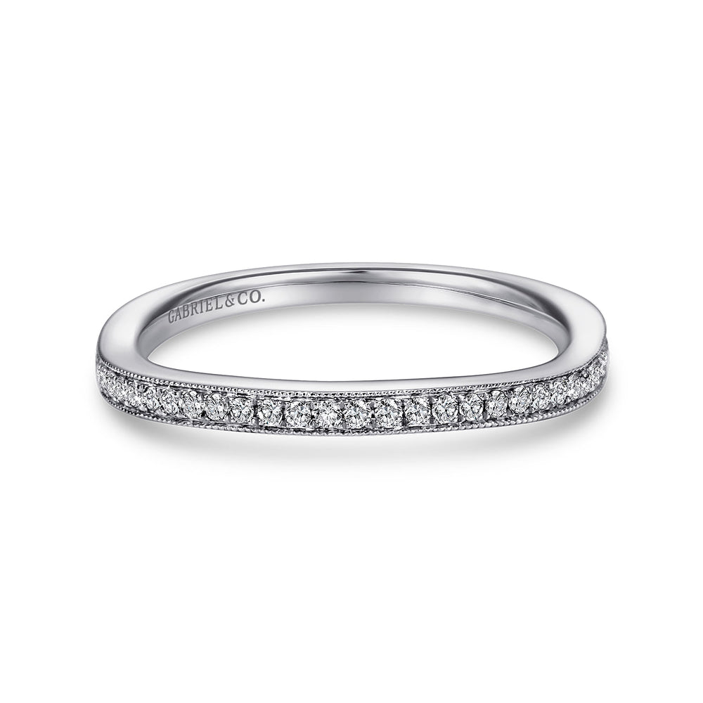 18K White Gold  Matching Wedding Band