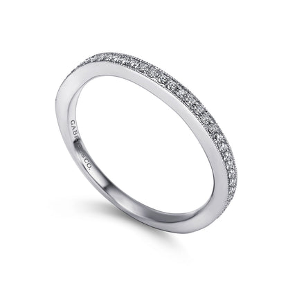18K White Gold  Matching Wedding Band