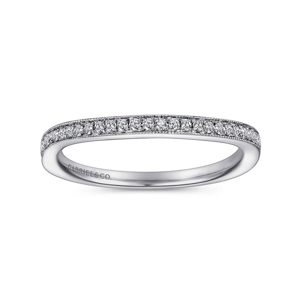 18K White Gold  Matching Wedding Band